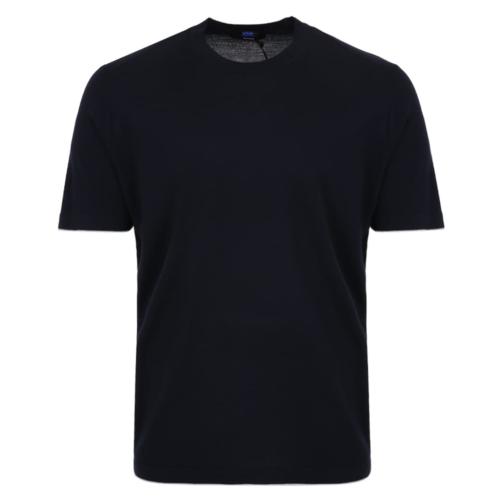 [국내/당일]25FW UMM0700 NAVY 키톤 울 니트 웨어 네이비 반팔티