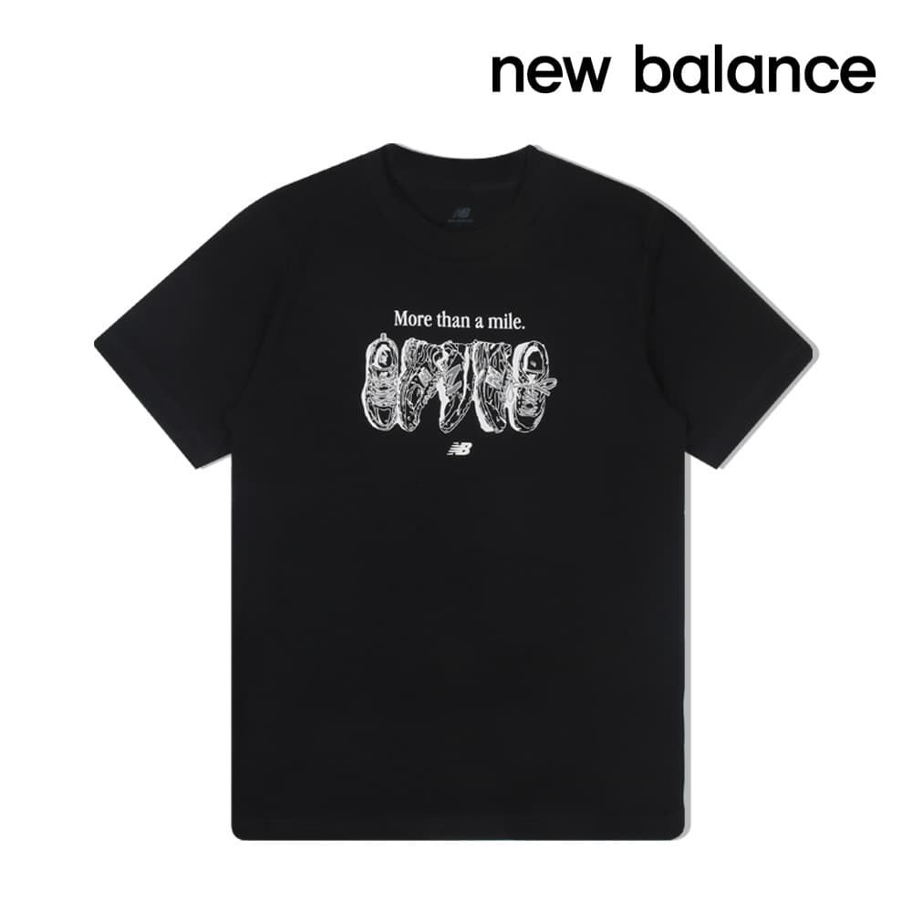 뉴발란스 반팔티셔츠 마일러 반팔티 남성 블랙 MT61778S-BK