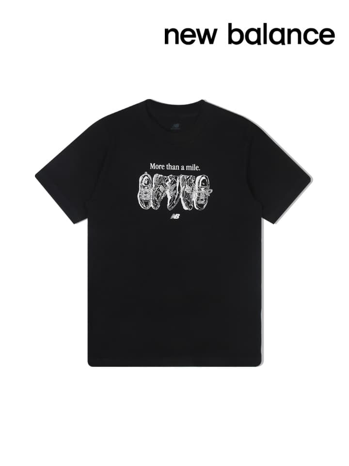 뉴발란스 반팔티셔츠 마일러 반팔티 남성 블랙 MT61778S-BK