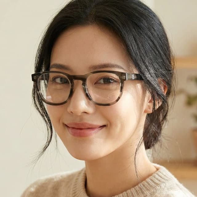 몽클레어 안경테 ML5052 020 무광 빈티지 명품 남자 여자 사각 뿔테