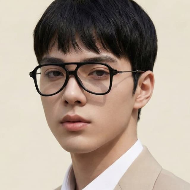 몽클레어 안경테 ML5081 001 빅사이즈 명품 투브릿지 뿔테 남자 여자
