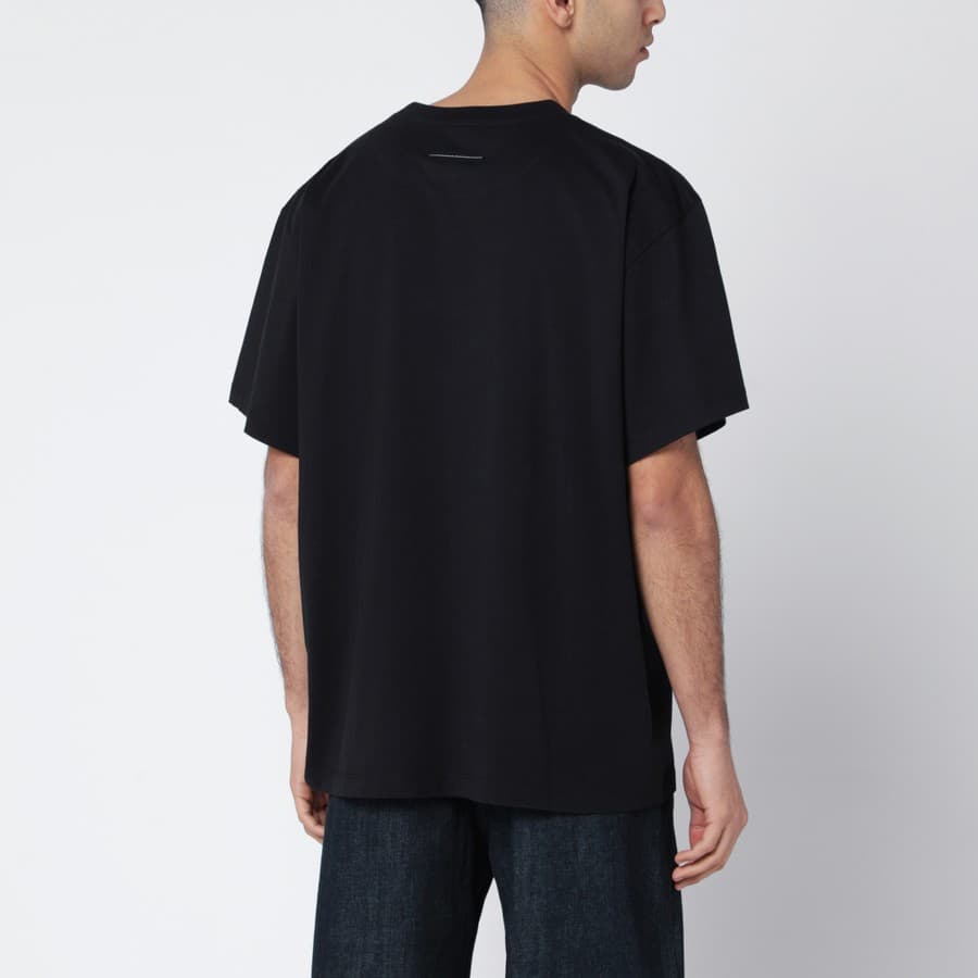메종마르지엘라 MM6 남성 넘버릭 반팔 티셔츠 (블랙) SH0GC0032 M20170 900
