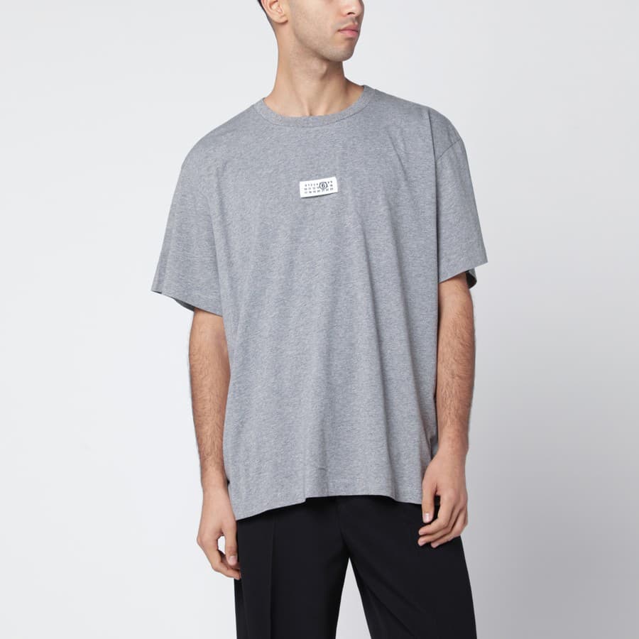 메종마르지엘라 MM6 남성 넘버릭 반팔 티셔츠 (그레이) SH0GC0071 M20170 856M