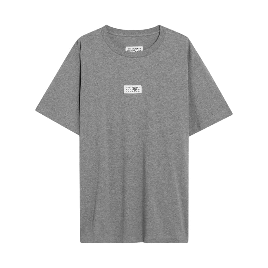 메종마르지엘라 MM6 남성 넘버릭 반팔 티셔츠 (그레이) SH0GC0071 M20170 856M