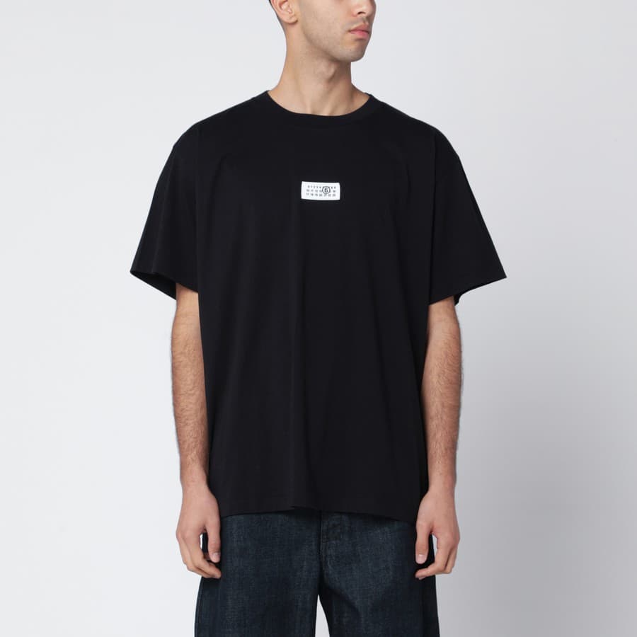 메종마르지엘라 MM6 남성 넘버릭 반팔 티셔츠 (블랙) SH0GC0032 M20170 900