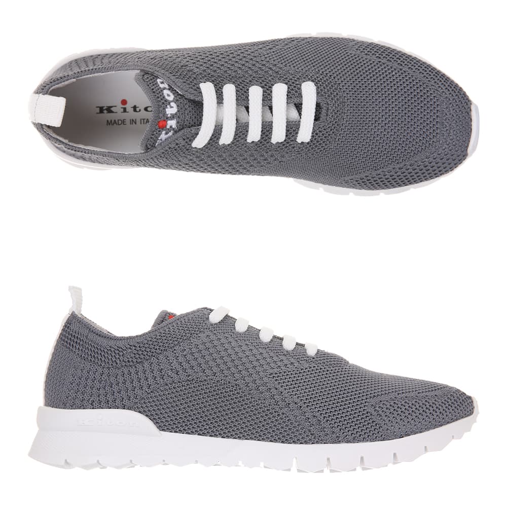 [국내/당일]25SS USSFITS N0080908 GREY 키톤 로고 텅 런닝 메쉬 스니커즈
